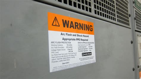 arc flash junction box|arc flash labeling.